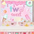thumbnail image 5 of 5x3ft Two Sweet Birthday Party Backdrop Girls Sweet Candy Second Birthday Party Background Happy 2nd Birthday Party Decorations Photo Booth Props for Girls Two Sweet Birthday Party Supplies, 5 of 8
