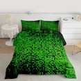 thumbnail image 2 of Castle Fairy Pixelated Blocks Miners Twin Comforter Sets,Futuristic Cubes Bedding Set, 2 of 8