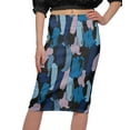 thumbnail image 4 of Moomaya Printed Skirts For Women Knee Length Skirt For Girls Casual Clothing, 4 of 6