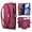 Hotpink, variant on for iPhone 17 Air Case Crossbody Wallet Detachable Magnetic Case: Cover with Card Holder and Zipper Pocket, Detachable Shoulder & Wrist Strap Secure RFID Blocking Protection,Hotpink