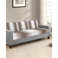 thumbnail image 2 of White Brown Couch Cushion Covers Stretch, Washable Sofa Seat Covers Individual Seat Cushion Sofa Slipcovers Modern Gradient Vertical Stripes Geometric Couch Cover Furniture Protector S-1PCS, 2 of 7