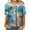 Light blue summer tops for women, variant on USSUMA Short Sleeve Women Tops Dressy Casual Oli Painting Graffiti 2022 Trendy T-Shirt Shirts Vintage Floral Tunics Top Plus Size for Women Crewneck Summer Blouse