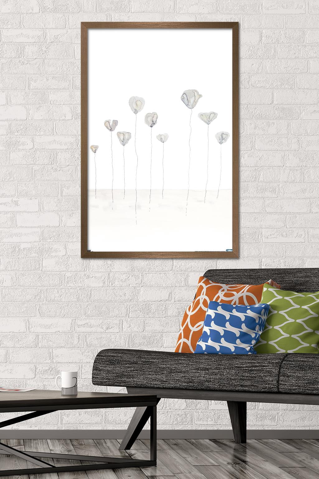 Reinders - Flowers Wall Poster, 22.375" x 34", Framed
