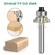 thumbnail image 4 of Herramienta De Broca Redonda Para Enrutador, Cortador De Chaflán De Carburo Cementado 1/4xR2 Broca Para Enrutador Antirretroceso Fácil Instalación Amplia Aplicación Para MDF, 4 of 7