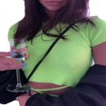 thumbnail image 1 of Women Strappy Tanks Vest Crop Top Sleeveless Slash Neck Tank Tops, 1 of 6