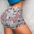 thumbnail image 4 of Fotbe Abstract Floral Shorts Sin Costuras – Shorts Deportivos de Cintura Alta para Mujer, Elásticos para Gimnasio, Yoga, Running o Ciclismo-Small, 4 of 8
