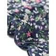 thumbnail image 5 of Unique Bargains Robe à Manches Longues Élastique à Ourlet Volanté avec Ceinture pour Femmes, 5 of 5