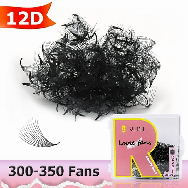 300/500/1000 Fans Slim Narrow Sharp Stem Premade Volume Lash Loose Fans Thin Pointy Base Premade Loose Fans Eyelash Extensions