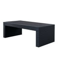 thumbnail image 6 of Hassch 47.6" Coffee Table in Ribbed Textured Design, Modern Rectangular Living Room Accent Table, Black, 6 of 7