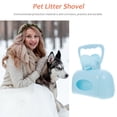 thumbnail image 4 of WHAMVOX 1Pc Portable Sky Blue Pet Cleaning Tool Outdoor Litter Shovel with Humanized Handle, 4 of 7