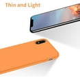 thumbnail image 3 of for iPhone XR Case, [Silky and Soft Touch Series] Premium Soft Silicone Rubber Full-Body Protective Bumper Case Compatible with Apple iPhone XR 6.1 inch (Orange), 3 of 15