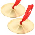 thumbnail image 2 of 1 Pair Finger Cymbals Creative Kids Cymbals Mini Musical Instrument for Kids, 2 of 9