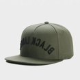 thumbnail image 1 of PANGKB gorra de arco negro para hombres y mujeres, sombrero snapback de hip hop, letras verdes del ejército, gorra de béisbol para el sol informal para adultos al aire libre, marca Fivean unisex, 1 of 2