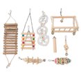 thumbnail image 2 of Chewing Toy Set, Anxiety Reduction Wood Bite  8 Piece Set Multipurpose Bird Foraging Toys Hand Made  For Playing For Home, 2 of 8