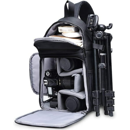 TAAOKA Camera Sling Bag，Waterproof Camera Case with Tripod Holder，DSLR/SLR/Mirrorless Camera Bags Crossbody for photographers-Pink