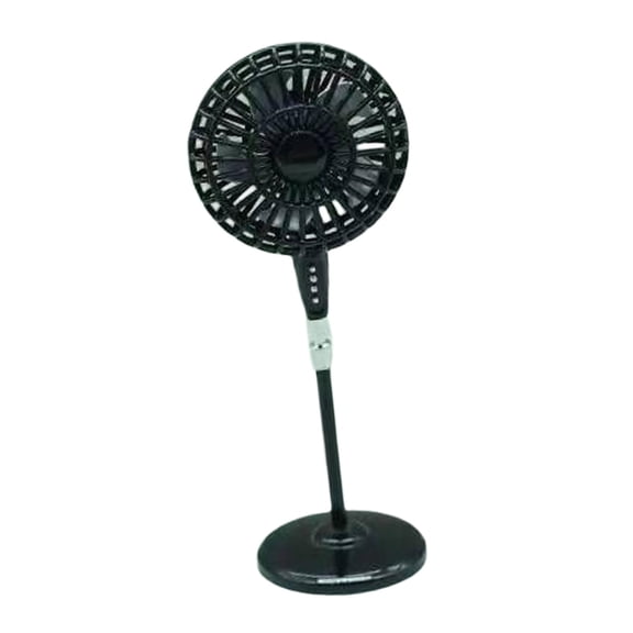 Ventilador de Pedestal en Miniatura CUTICAT 1/12 Negro
