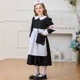 thumbnail image 6 of XXWXYD Girls 𝖢arnival Par𝗍y Nurse Costum𝖾 Long Sleeve Maxi Dress with Nurse Headwear Apron Armband Caregiver Role Play Outfit Halloween Celebration Wear Kids Toddler, 6 of 9