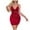 Red, variant on Wensltd Sleep Dress for Women Soft Lightweight V Neck Homewear Summer Sleeveless Nightdress Black for Evening Party