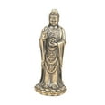 thumbnail image 3 of Mini estatua de Guan Yin, figura de Bodhisattva Guan Yin, artesanía, regalo, adorno de de metal para sala de estar, mesa, estantería de interior, 3 of 8