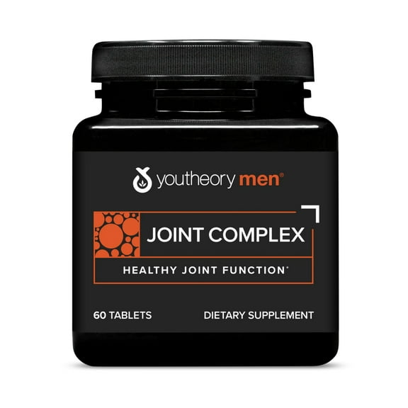 Youtheory Joint Complex for Men with Boswellia, Ginger, Turmeric, & UC-II Collagen, 60 Tablets