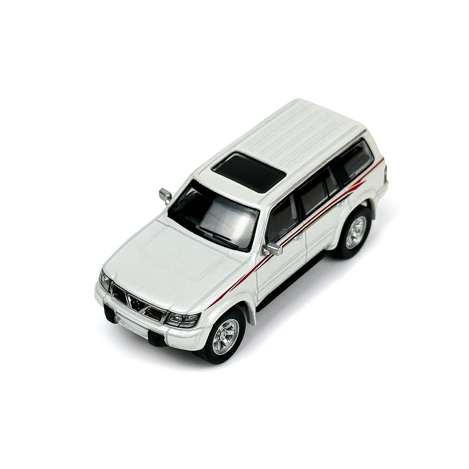 1:64 Scale Paudi Nissan Patrol White Diecast Model Car Miniature Toy Car Vehicle