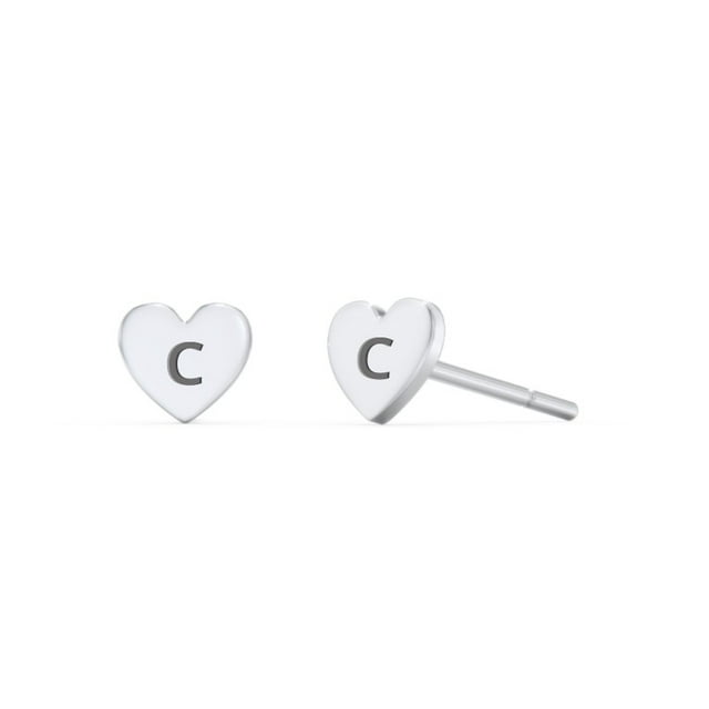 Initial Stud Earrings