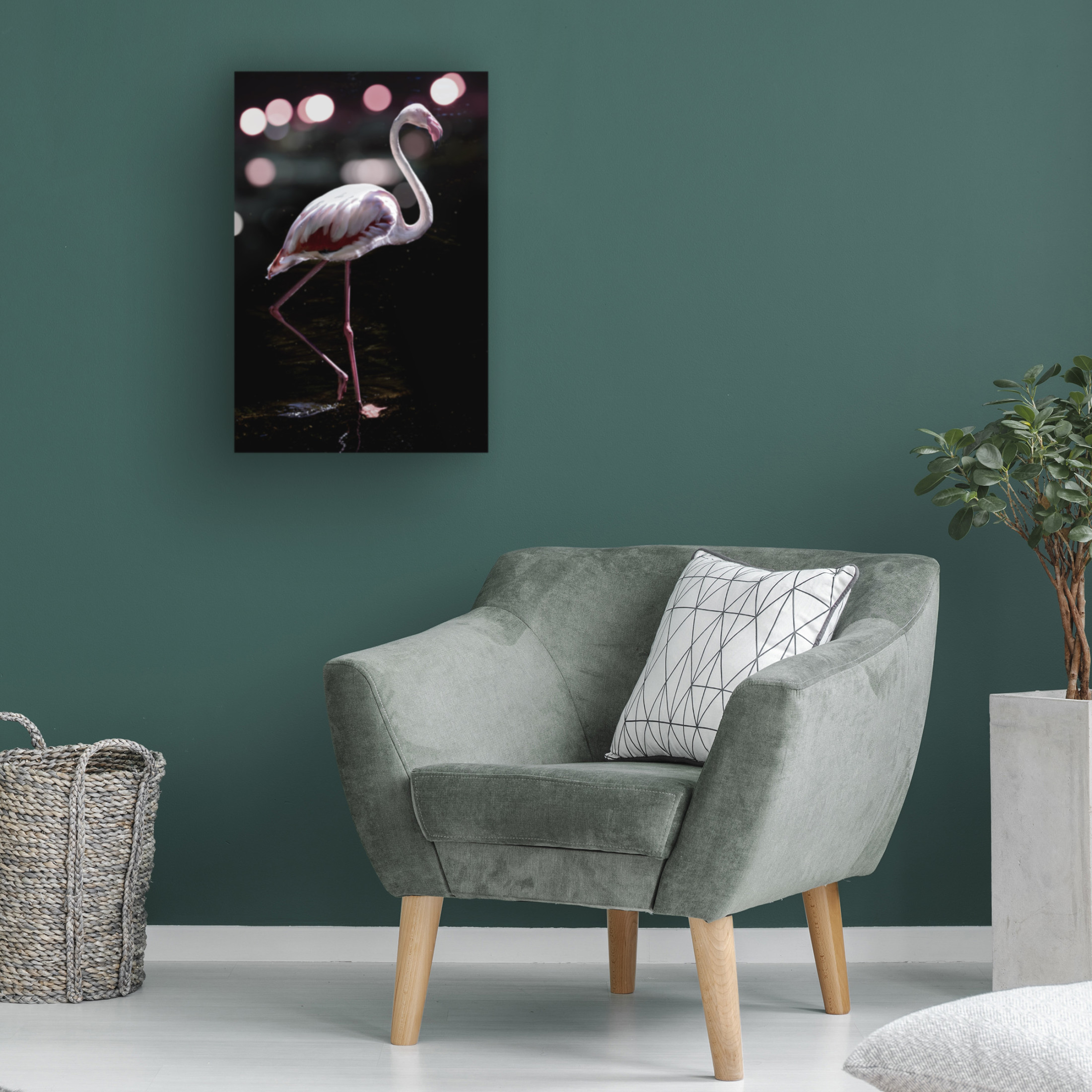 Trademark Fine Art Shot by Clint Dancing Flamingo Canvas Wall Art