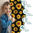 thumbnail image 3 of Blackout Kids Curtains,Black Sunflower Childrens Insulated Curtains Set Of 2,Bedroom Essentials,Toddler Room Decor 42x84in(106x213cm), 3 of 4