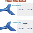 thumbnail image 3 of 4 Pack Airplane Toys, 17.5" Large Throwing Foam Gliders, 2 Flight Mode, Birthday Gifts for Boys and Girls Aged 3 4 5 6 7 8 9 10 11 12+, Outdoor Sport Game Toys, 3 of 7