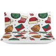 thumbnail image 3 of HAHDAXIA Christmas Bedding Solid Comforter Set for All Seasons,3 Pieces(1 Comforter+2 Pillowcases),Soft Microfiber Bedding Set King(90"x90"), 3 of 7