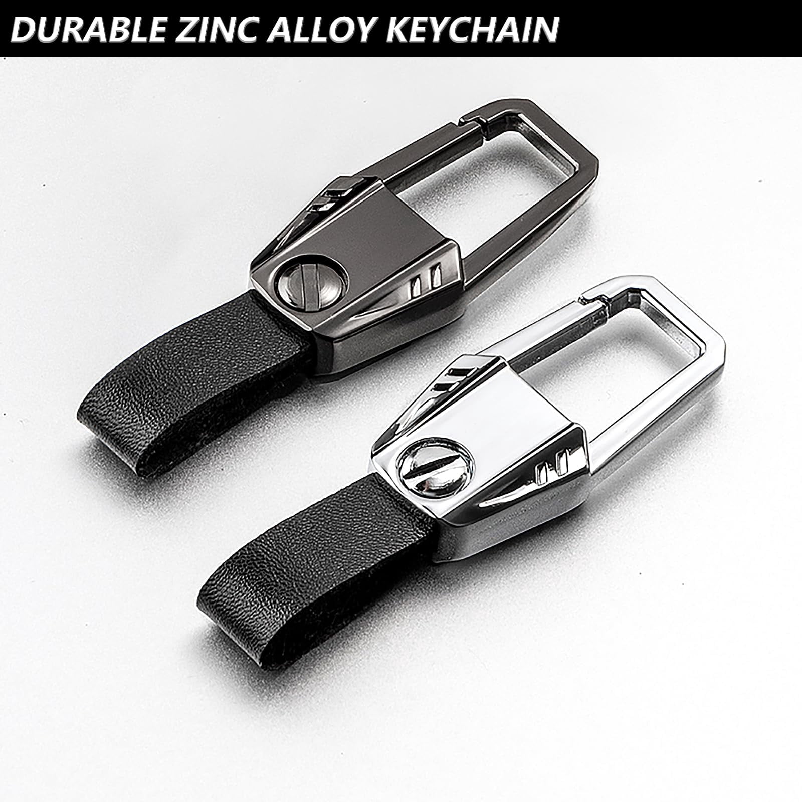 for Honda Key Fob Cover,Keychain,Zinc Alloy Protection Car Key Shell Case Compatible with Honda Holder Smart Remote Keyless Entry Keyshell Accessories