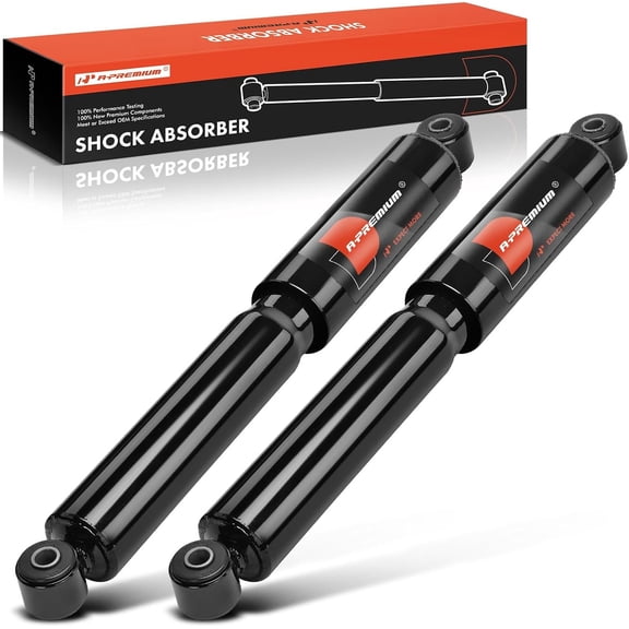 A-Premium Rear Shocks Compatible with Chevrolet GMC C4500 C5500 Kodiak Topkick 2003-2009, w/Tapered Leaf Spring - 2x Replacement Suspension Shock Absorber Strut