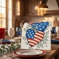 thumbnail image 7 of Tepsmf Independence Day Table Runner USA Flag Themed Linen Tablecloth 72 Inches for Festive Dining Table Decor, 7 of 7