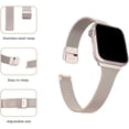 thumbnail image 3 of Slim Band for Apple Watch 10 42mm 46mm Bracelet 9 8 7 41/45MM 6 SE 4 40/44MM Ultra 49MM Milanese Strap for iwatch 5 3 38/42MM (A Rose PInk,Series 10 42mm), 3 of 7