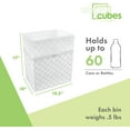 thumbnail image 4 of Clean Cubes 13-Gallon Pop-Up Trash Bins, 6-Pack, Trellis – Disposable, Collapsible, with Fitted Trash Bags, 4 of 7