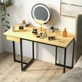 thumbnail image 2 of Costway Computer Desk Home Office Gaming Table Workstation Metal Frame with Drawer Natural, 2 of 10