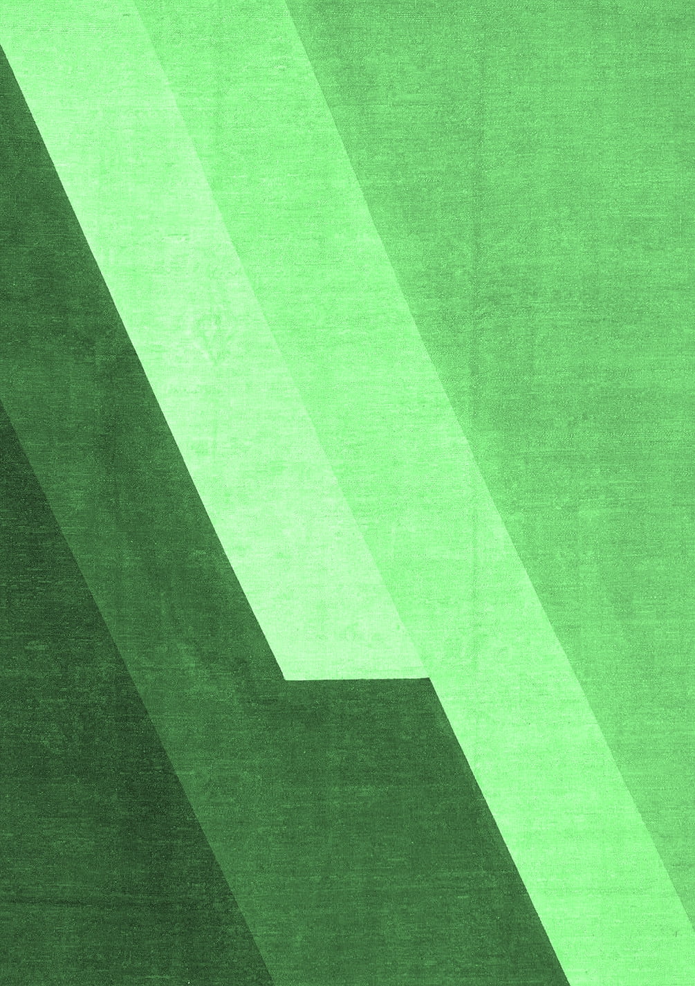 Ahgly Company Indoor Rectangle Abstract Emerald Green Modern Area Rugs ...