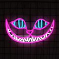 thumbnail image 2 of Letrero decorativo de neón Tiabuy Cheshire Cat 44x24 cm LED, 2 of 8