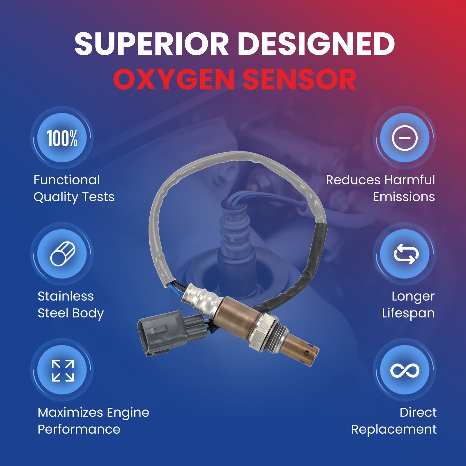 MOCA AUTOPARTS 234-9052 Upstream O2 Sensor Oxygen Sensor Fit for 2007-2009 Lexus LS460 4.6L & 2005-2008 Toyota Corolla Matrix 1.8L & Pontiac Vibe 1.8L