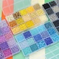 thumbnail image 5 of LTS EMIRA 4500Pcs 15 Grids Assorted Glass Seed Beads for Jewelry Making,3mm Bugle Beads Friendship Bracelet Kit,2mm Tiny Tube Beads for Bracelets Rings Necklaces Making, DIY, Gift, Craft,Dark purple, 5 of 7
