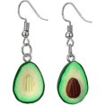 thumbnail image 5 of Pendientes colgantes con forma de corazón y aguacate para mujer, bisutería de San Valentín, regalo para mujer G------Código de producto 60132, 5 of 5