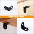 thumbnail image 5 of STOBOK 20Pcs Small Metal Shelf Brackets Black Thick Stainless Steel Corner Braces, 5 of 8