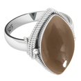 thumbnail image 3 of Natural Smoky Topaz Women Jewelry 925 Sterling Silver Ring, 3 of 9