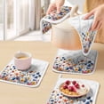 thumbnail image 5 of Colorful Spring Floral Pot Holders for Kitchen Heatproof Potholder, 4 Pack Elegant Summer Botanical Watercolor Hot Pads Multipurpose Oven Pads Cloth Potholders Trivet for Cooking and Baking, 5 of 8