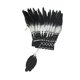thumbnail image 2 of El tocado de plumas indio estadounidense los papeles de tocado interpretan la diadema para la fiesta del show show Negro, 2 of 8