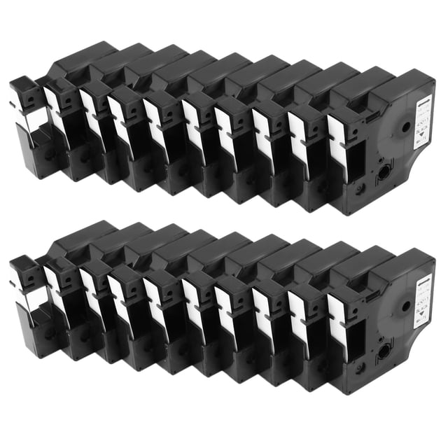 20Pcs for D1 Label Maker/Tape 45013 Black On White Label Ribbons Compatible for Label Manager 160 210 450 280