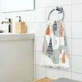 thumbnail image 3 of Yayeee 100% Cotton Hand Towels for Bathroom 16" x 28" Soft Absorbent Kitchen Towel, Cartoon Orange Houses, 3 of 7