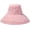 Pink, variant on CoCopeaunts Large Bucket Hat Wide Brim Summer Sun Cap for Female Sun Protection UV Wild Wear Fisherman Hat with Windproof Rope