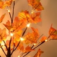 thumbnail image 3 of Lámpara de árbol de hojas de arce LED Rawiri, 50 cm, 24 LED, funciona con pilas, para escritorio, hojas de arce (otoño), luz blanca cálida, guirnalda de luces con hojas para decoración de otoño,, 3 of 5