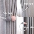 thumbnail image 3 of Abrazaderas magnéticas para cortinas, 2 uds., abrazaderas para cortinas, clips para cortinas de ventana, rosa + gris, 40cm TUNC Sencillez, 3 of 5